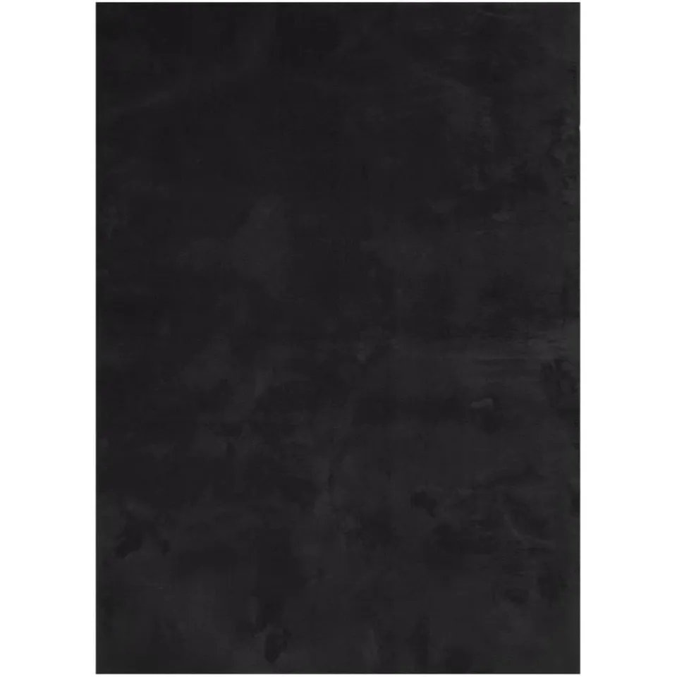 vidaXL Vloerkleed HUARTE laagpolig zacht wasbaar 200x280 cm zwart, foto 3