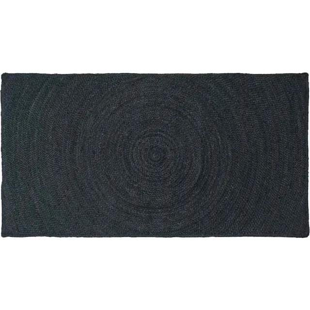 vidaXL Vloerkleden Donkergrijs 80 x 150 cm Jute