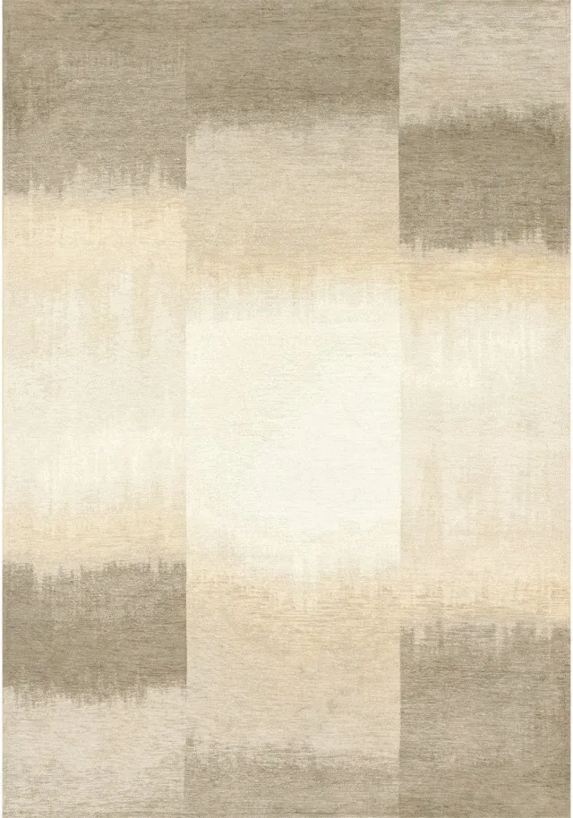 Louis de Poortere Wasbaar Binnen & Buiten Vloerkleed - 240 x 240 cm - Louis De Poortere Sendai Cottage Grey - Laagpolig Tapijt - Gerecycled PET - Made in Belgium - Circulair Grijs
