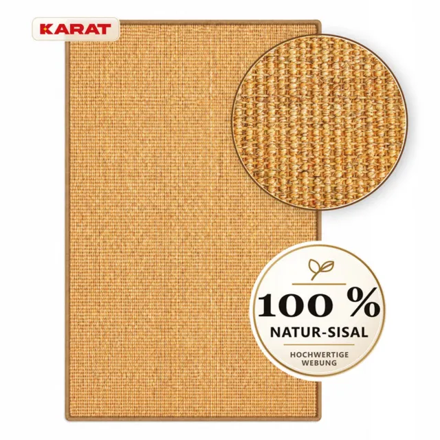 Floordirekt Goa Sisal Vloerkleed op Maat - 100% Sisal - Antislip Latexrug - Naturel