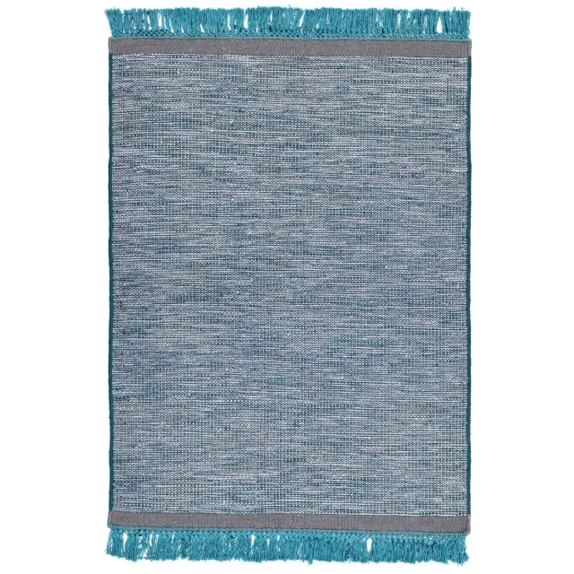 Dutch XXL Wollen Vloerkleed | Tapijt | Nomad | Gemeleerd | Blauw