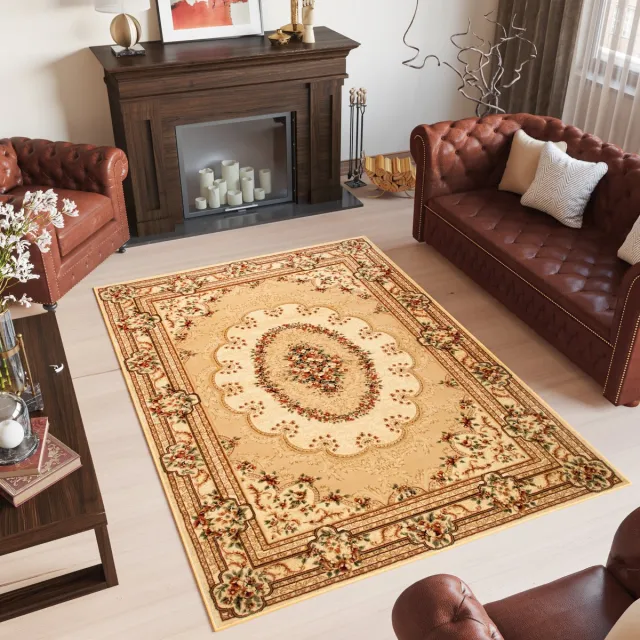 Tapiso Yesemek Vloerkleed Beige Perzisch Oosters Tapijt, foto 3