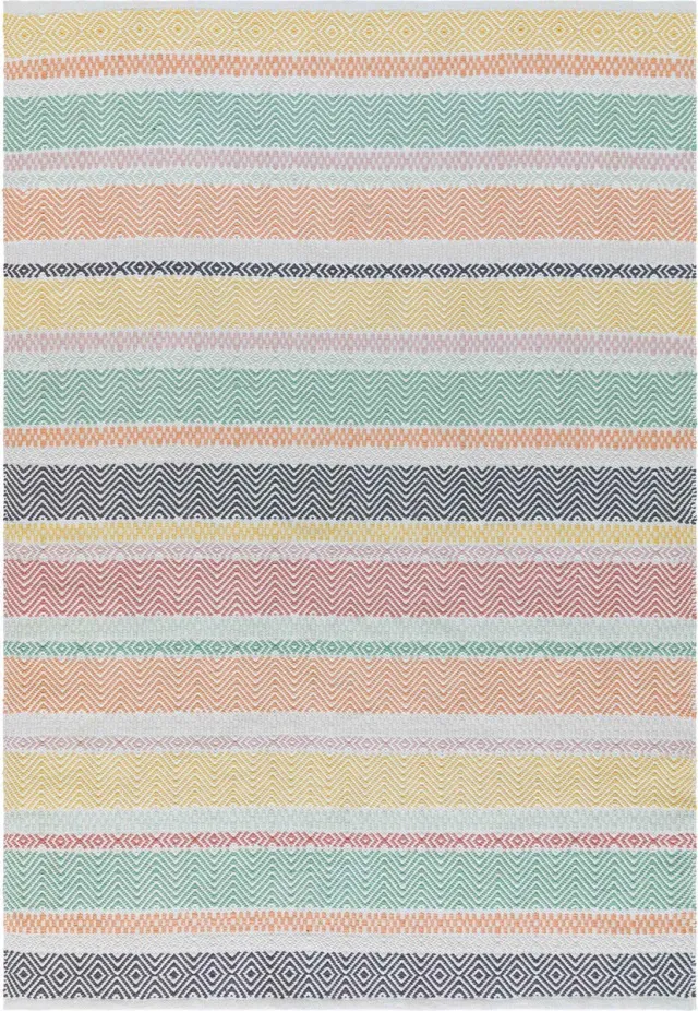 Eazy Living Easy Living - Easy Living Boardwalk Pastel Multi Vloerkleed - 160x230 - Rechthoek - Buiten,Laagpolig Tapijt - Modern - Meerkleurig