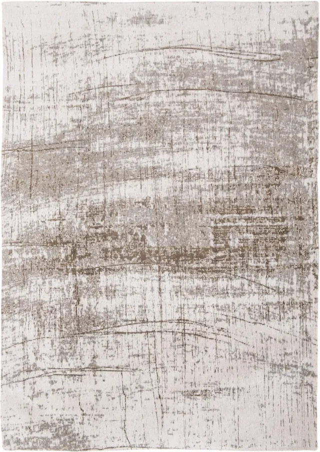 Louis de Poortere Wasbaar Binnen & Buiten Vloerkleed - 240 x 240 cm - Louis De Poortere Griff Concrete Jungle - Laagpolig Tapijt - Gerecycled PET - Made in Belgium - Circulair Beige