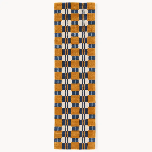 Westwing Collection Handgetufte wollen loper Kimi Kleurrijk
