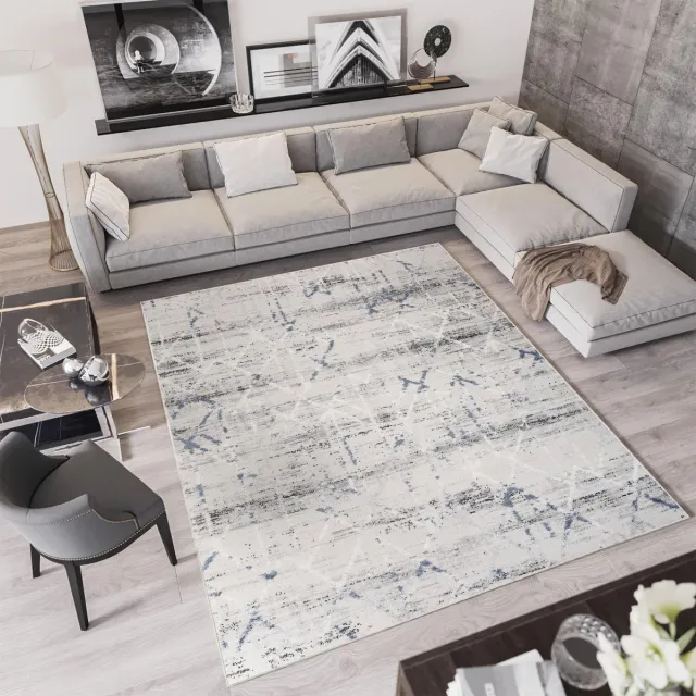 Tapiso Troya Vloerkleed Woonkamer Slaapkamer Beige Impressie Design Eyecatcher Interieur Stijlvol Woonsfeer Modern Trendy Duurzaam Hoogwaardig Tapijt Lichtbeige3