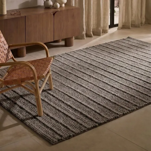 Ted Baker Camden wollen vloerkleed Parker Bruin Grijs - 200 x 300 cm - (L)