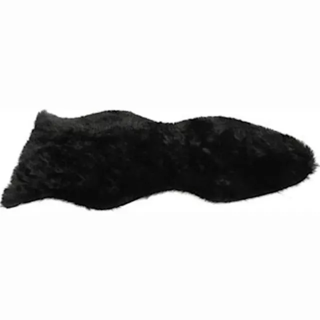 Non-branded Vloerkleed Jozias 30 X 50 Cm Fleece Zwart