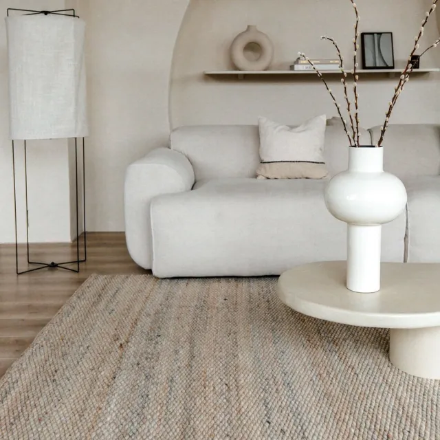 Eva Interior Wollen Vloerkleed Novara Beige/lichtbruin Eva Interior - 240 x 340 cm - (XL)
