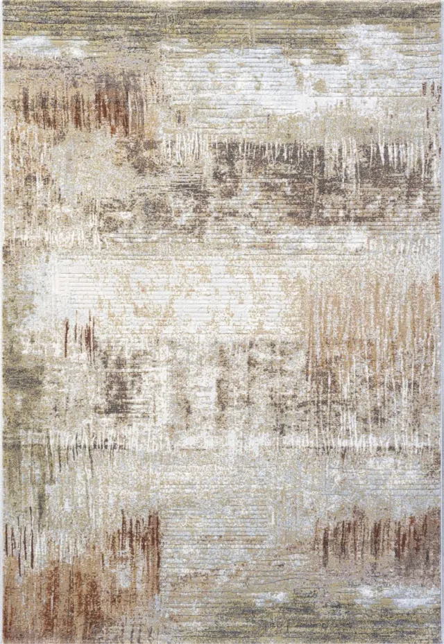 Rugsman Torino 063.0393.9248 Vloerkleed - Veelkleurig - Rechthoekig, Rond - Polyester - Eetkamer, Woonkamer - Abstract - Design, Modern