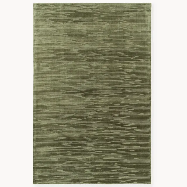 Westwing Collection Handgeweven lyocell vloerkleed Oriana Groen