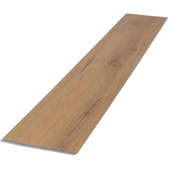 ml-design Klik pvc vloer 122 x 18 cm bruin rustiek eiken houtlook, waterdichte vinylvloer serie, antislip pvc met geïntegreerde slijtvast, dikte 4,2 mm met 3,08 m² en 14 planken in een pak, strakke en luxe pvc stroken voor in uw woonkamer Rustiek eikenhout