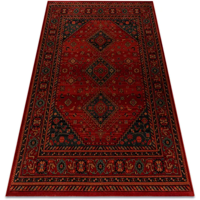 RUGSX Kleden Rugsx Wollen tapijt KASHQAI 4345 300 oosters, kader 160x240 cm Bordeau