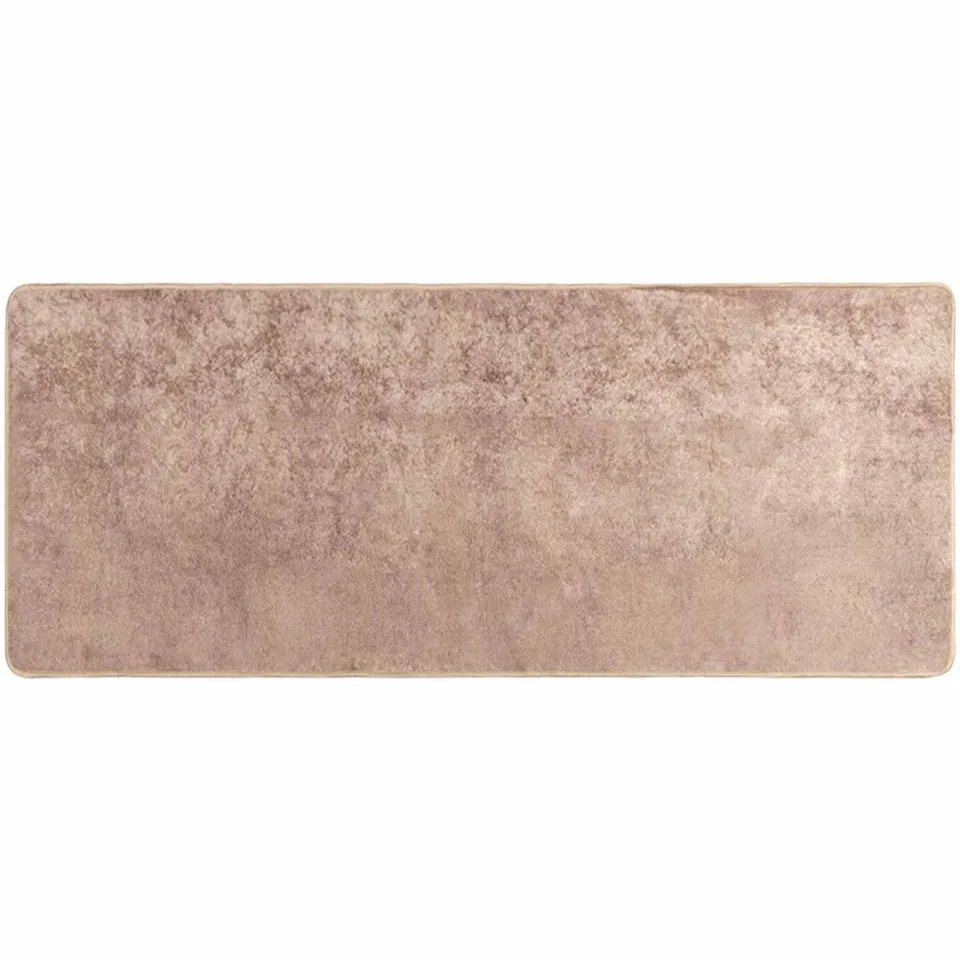 vidaXL Vloerkleedloper MARSA Zand 50 x 100 cm Polyester en PVC Geel