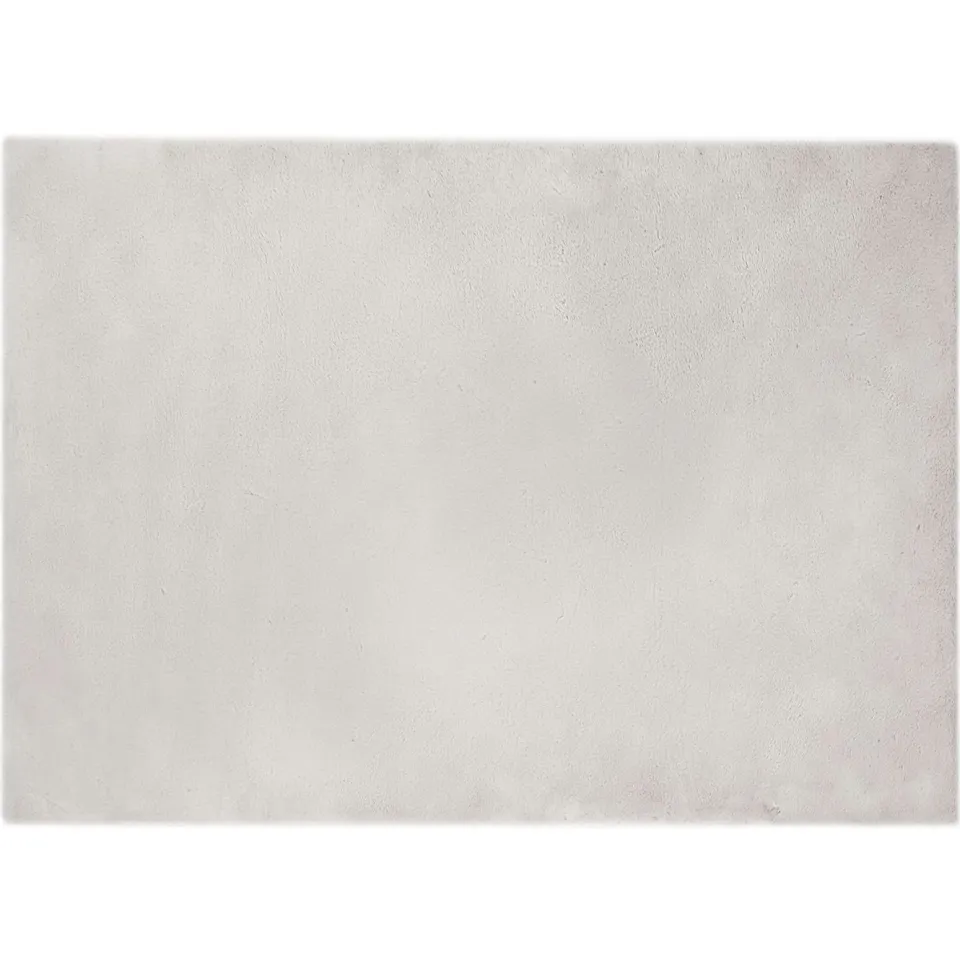 vidaXL Antislip vloerkleed van imitatie konijnenbont OLITE Beige