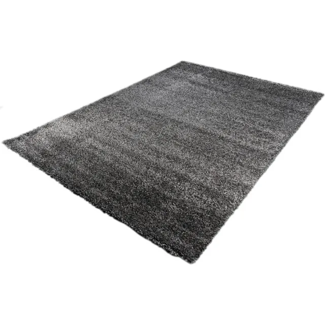 CNL Carpets Karpet24 Shaggy Ritual vloerkleed – hoogpolig en effen – Antraciet – 160 x 230 cm