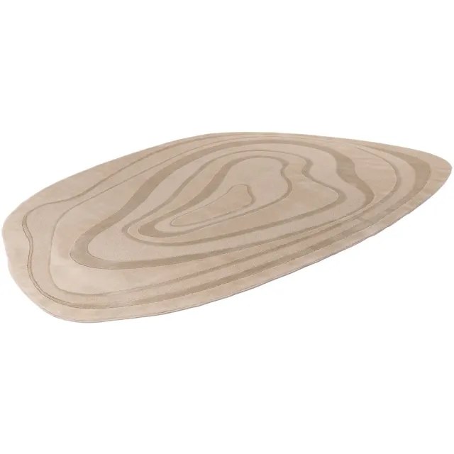 Batucci Vloerkleed - Modern - Organische Vormen - Beige - 3D-effect - Comfortabel en Onderhoudsvriendelijk