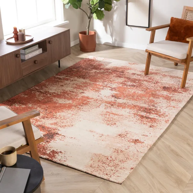 Studio Clarice Abstract vloerkleed - Candice Terracottacotta - 80x150cm