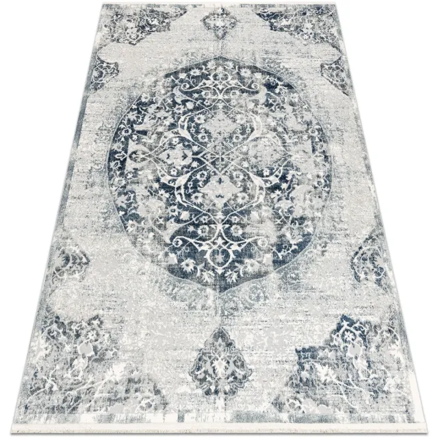 RUGSX Kleden Rugsx DISTIN 0820A marineblauw / blauw / wit 180x270 cm