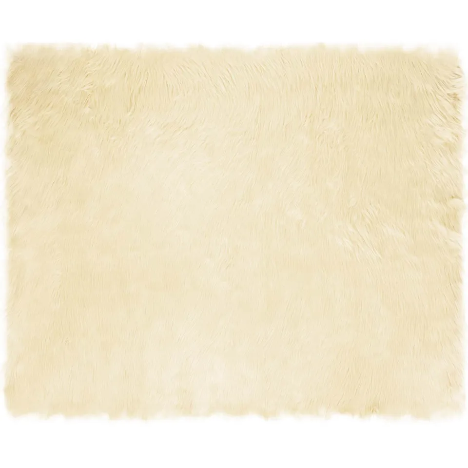 vidaXL Tapijt van imitatie TAFALLA Crèmekleurig 200 x 280 cm Polyester
