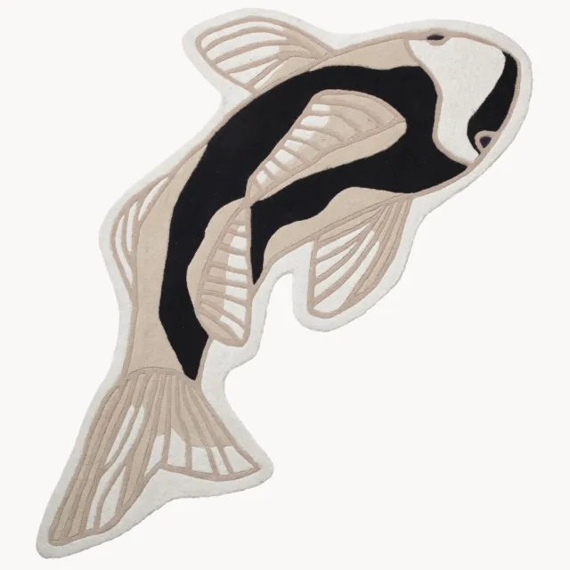 Broste Copenhagen Vloerkleed Koi Beige
