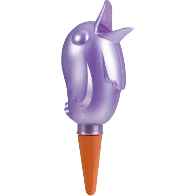 Scheurich waterdispenser Bördy XL | 2 x Paars | 220 ml capaciteit | Grote gietbal met kleibodem | Waterdispenser voor kamerplanten en bloemen met terracotta handvat