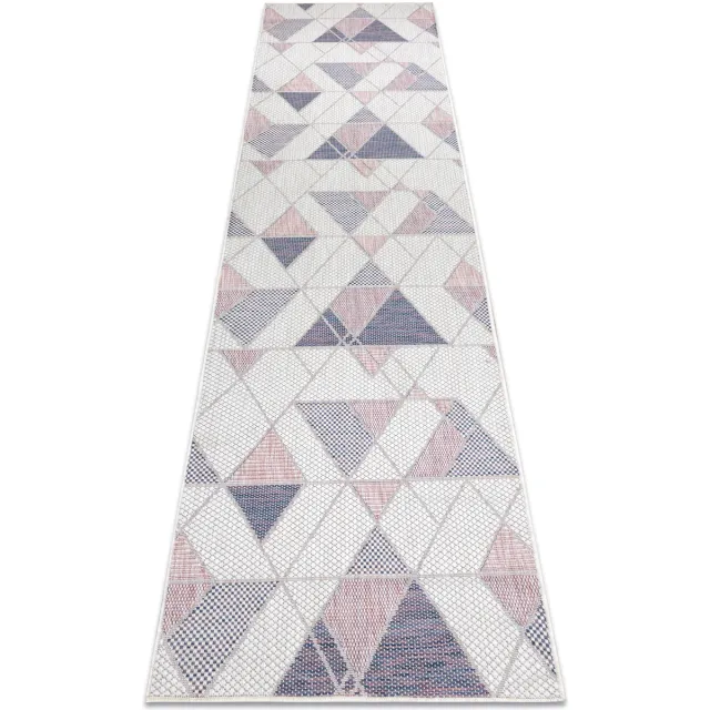RUGSX Kleden Rugsx Sisal tapijt SISAL SION Loper Geometrisch, Drieho 70x300 cm Beige