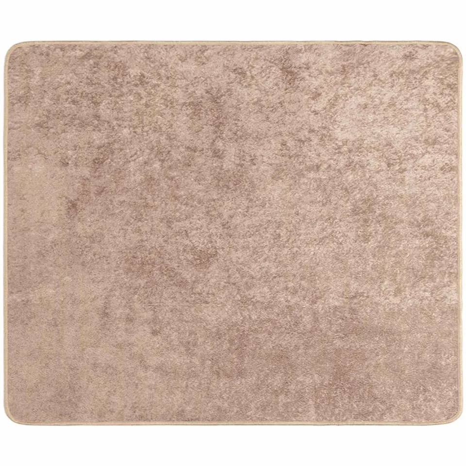 vidaXL Vloerkleedloper MARSA Zand 80 x 100 cm Polyester en PVC Geel