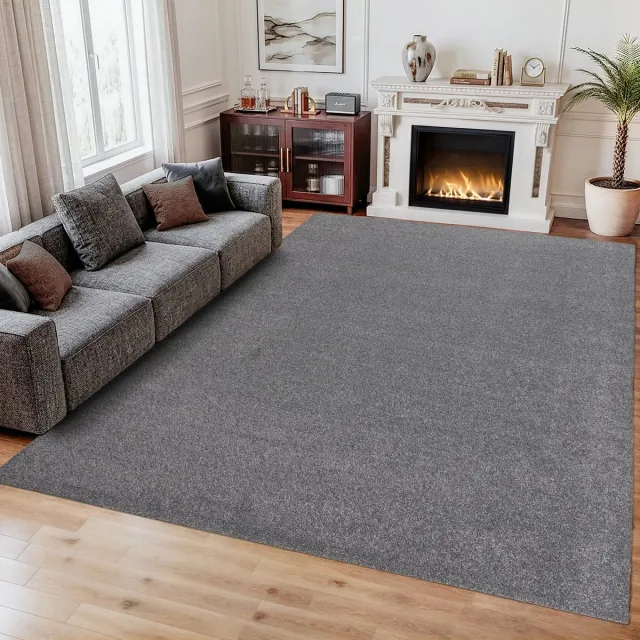 Muratap Comfy Soft - Effen Vloerkleed Wasbaar Uni Grijs