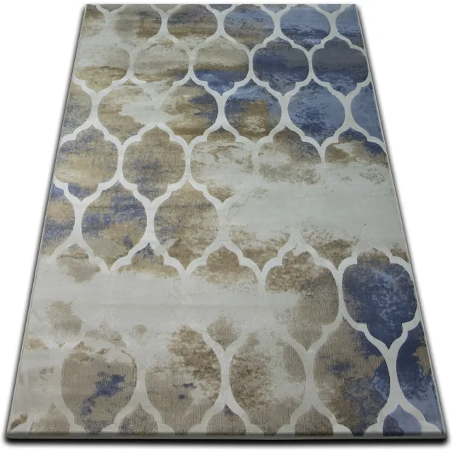 RUGSX Kleden Rugsx Tapijt DROP JASMIN 761 donkerbeige blauwe 133x190 cm