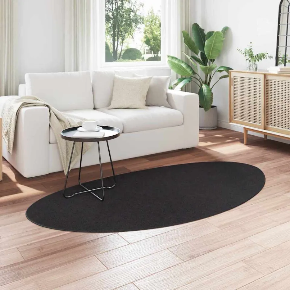 vidaXL Tapijt HUARTE Antraciet 100 x 200 cm Polyester, foto 2
