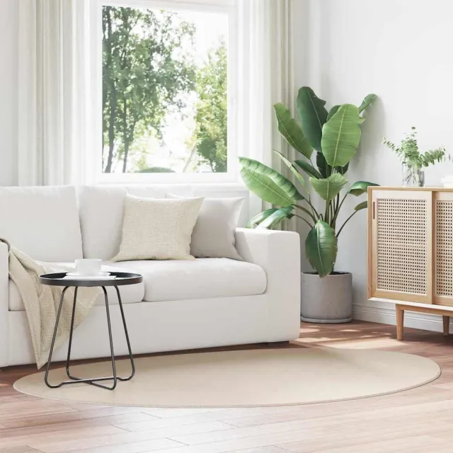 vidaXL Tapijt HUARTE Beige 140 x 200 cm Polyester, foto 2