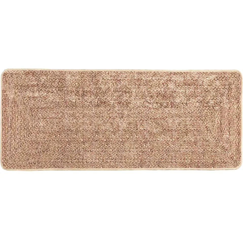 vidaXL Vloerkleedloper MARSA Bruin 50 x 100 cm Polyester en PVC