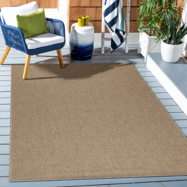 TapisTrend Buiten- en terraskleden Beige 80x150 cm Binnen- en buitenkleed, vintage stijl, polypropyleen materiaal, voor de keuken