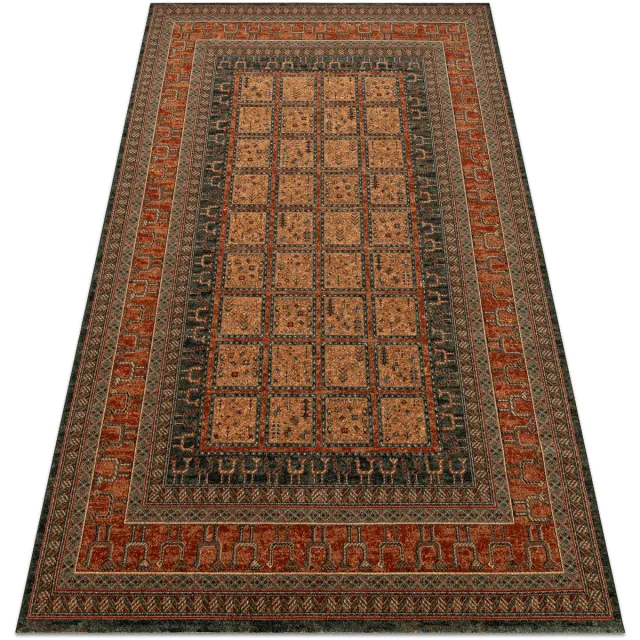 RUGSX Kleden Rugsx Wollen tapijt KASHQAI 4349 500 oosters, kader 80x160 cm Bordeau
