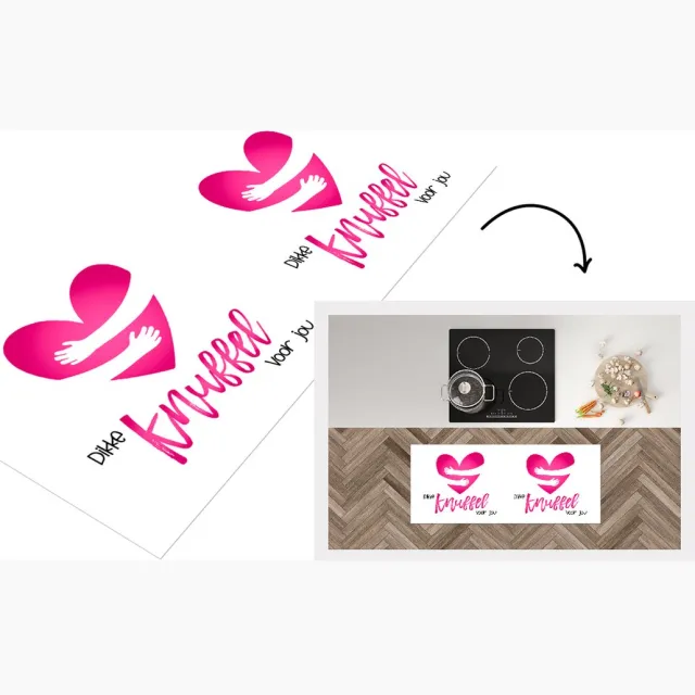 KitchenYeah Keukenloper - Loper keuken - Beterschap - Quote - Knuffels - Keukenloper vinyl Multicolor