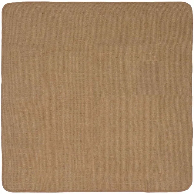 vidaXL Gebied - Tapijt - Lichtbruin - 120 - x - 120 - cm - Jute Licht bruin