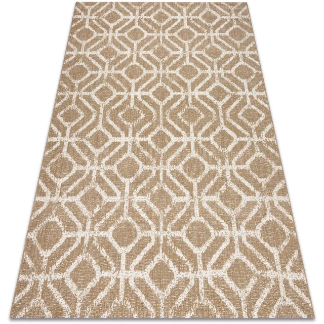 RUGSX Kleden Rugsx Sisal tapijt FLAT 48957265 Geometrisch RHOMBY natu 160x230 cm Beige