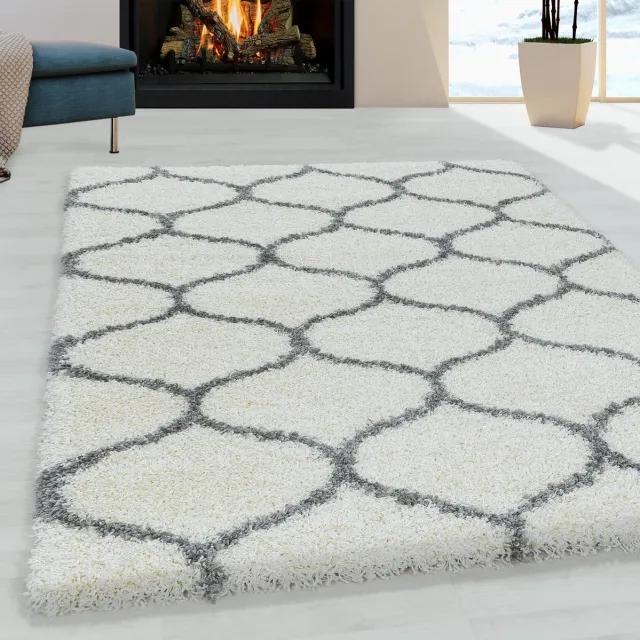 Ayyildiz Ayyıldız SALSA Loper Room Shaggy Modern Vloerkleed - Polypropyleen - Jute Crème