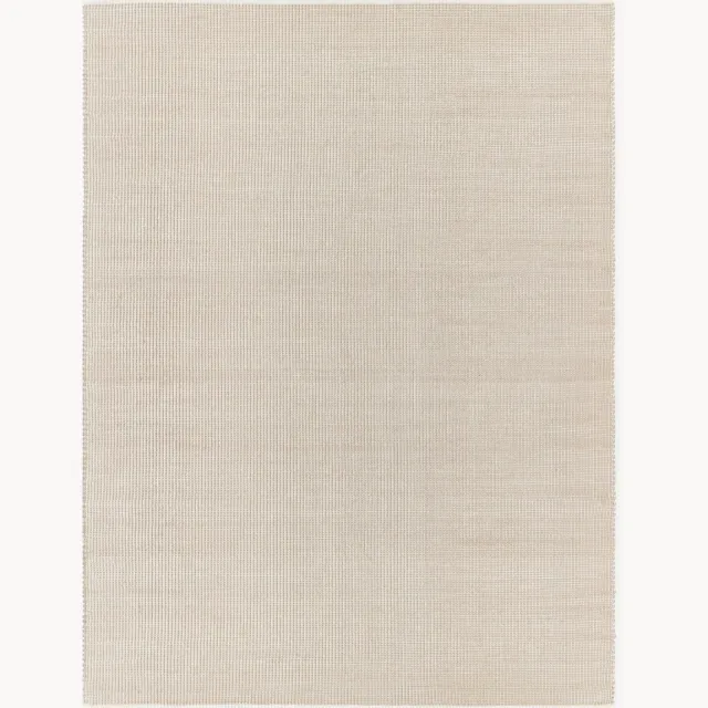 Westwing Collection Handgeweven wollen vloerkleed Amaro Beige