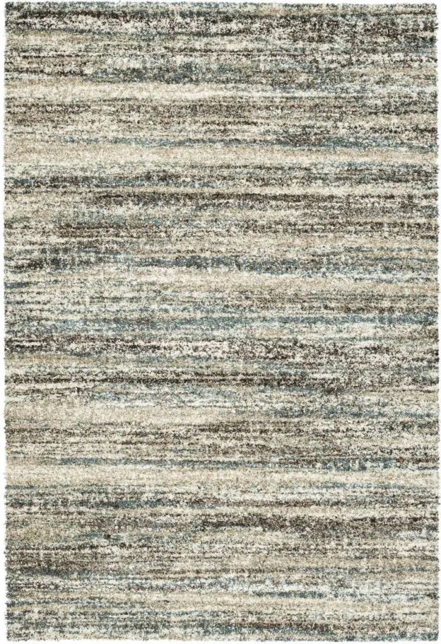 MT-Sfeeridee Tapison Home Camel Vloerkleed - 120 x 170 cm - Blauw - Rechthoekig - Polypropyleen - Woonkamer - Schakering - Shaggy - Hoogpolig, Modern