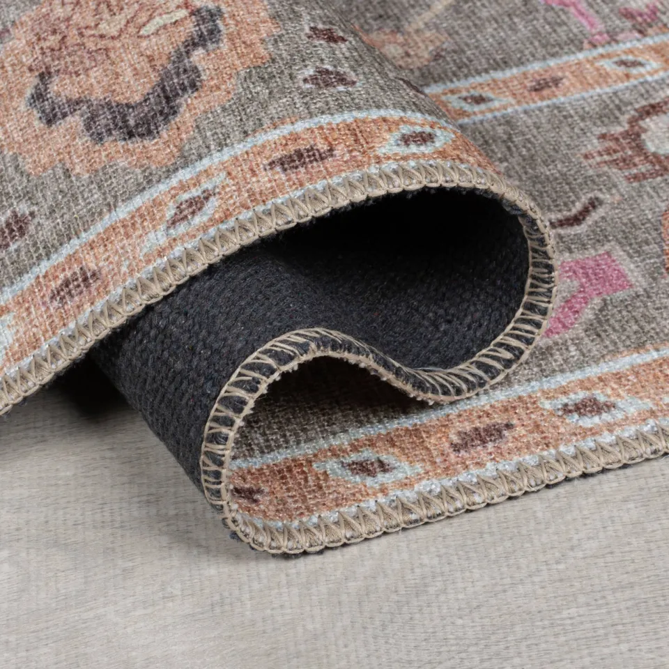 Flair Rugs Una wasbaar traditioneel vloerkleed groen, foto 5