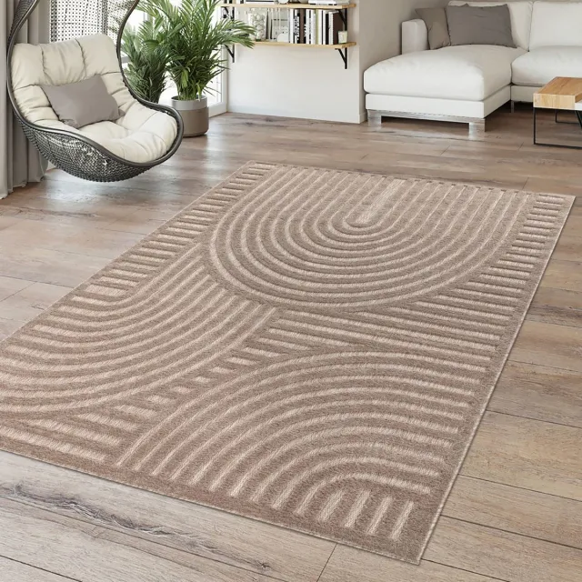 TT Home Binnen- en buitentapijt Eetkamer Weerbestendig Terras Etnisch Scandinavisch design 120 x 160 cm Rechthoek 120 x 160 cm Rechthoek beige