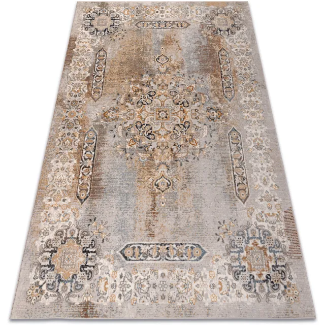 RUGSX Kleden Rugsx Wollen tapijt NAIN Rozet 1539/51655 grijs