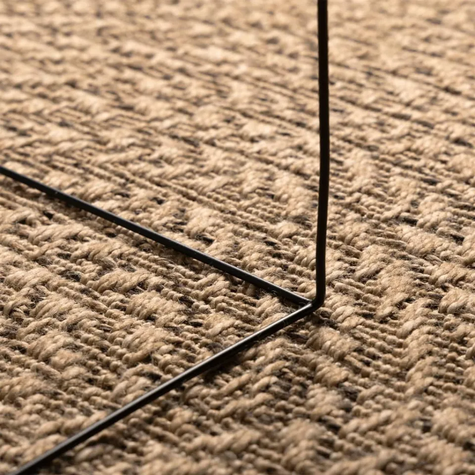 vidaXL Vloerkleed ZIZUR binnen en buiten 80x150 cm jute look bruin, foto 4