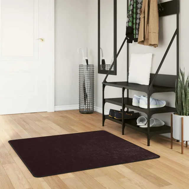 vidaXL Vloerkleedloper MARSA Antraciet 100 x 100 cm Polyester en PVC, foto 2
