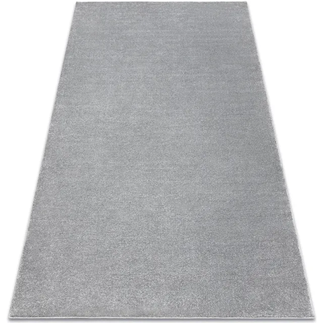 RUGSX Kleden Rugsx Tapijt SOFTY uniform, enkele kleur grijs 80x150 cm