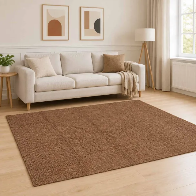 vidaXL Gebied Tapijt Grijs 160 x 230 cm Jute, foto 2