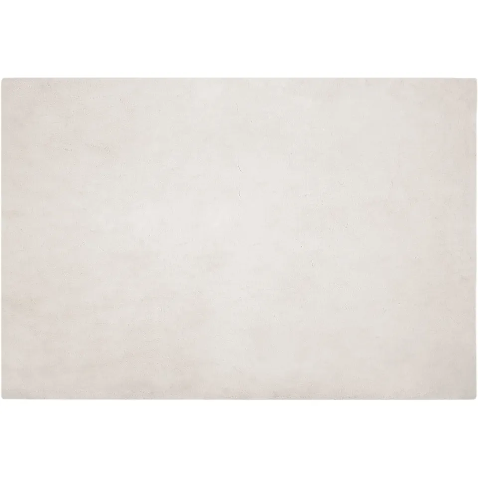 vidaXL Antislip vloerkleed van imitatie konijnenbont OLITE Beige