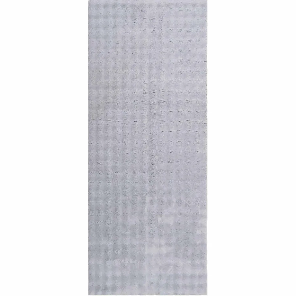 vidaXL Binnen kleed SIROLO Grijs 80 x 200 cm Polyester Medium Pile